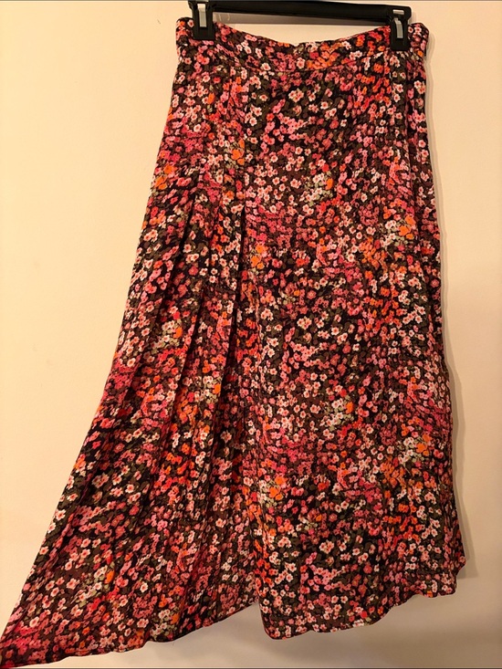 H&M Dresses & Skirts - H&M Black Floral Maxi Skirt with Pink and Orange Blooms